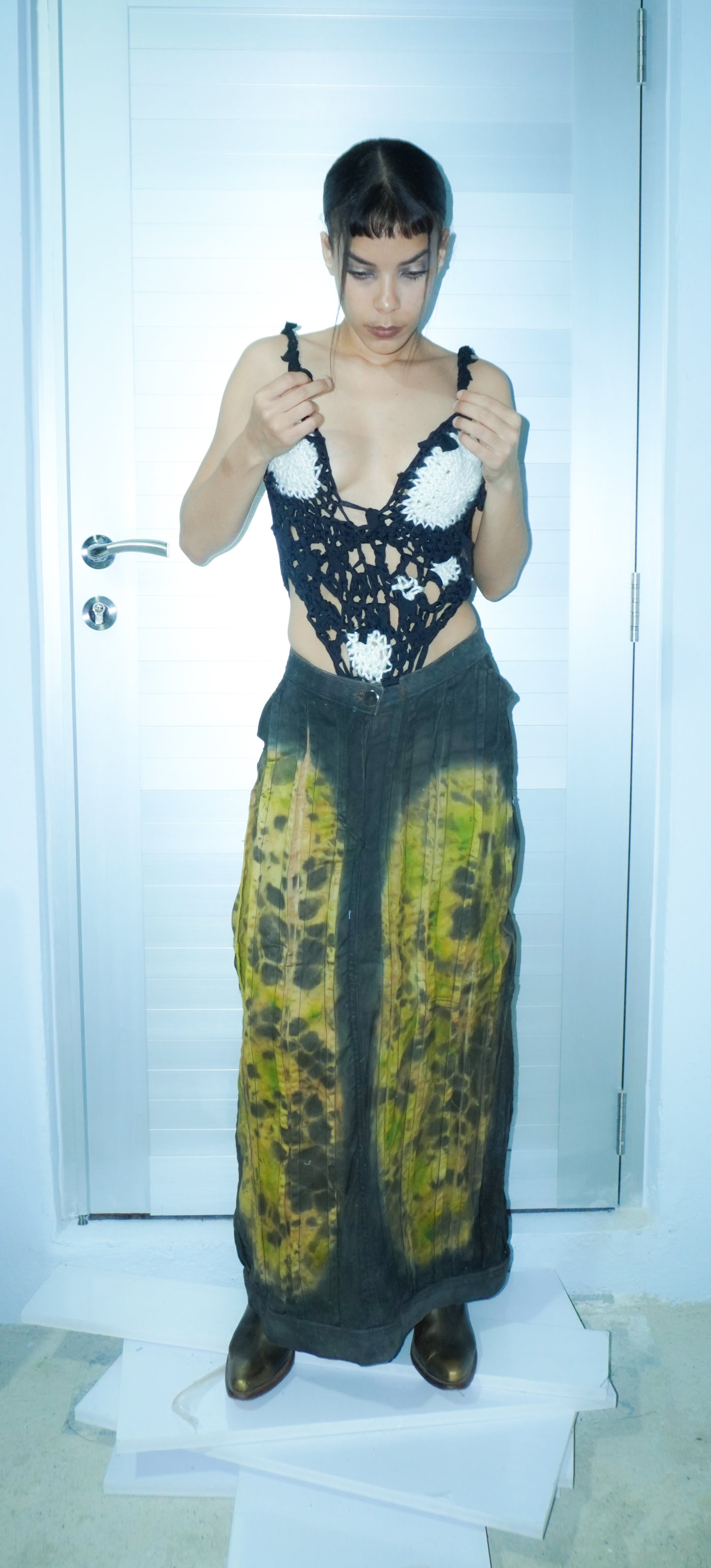 LONG COW SKIRT