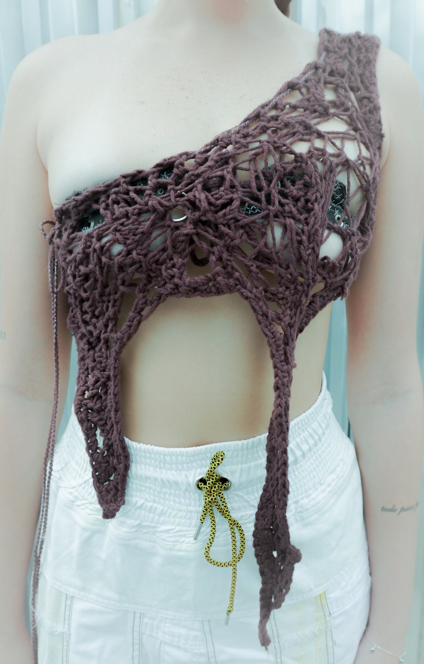 CROCHET TOP 1 SHOULDER