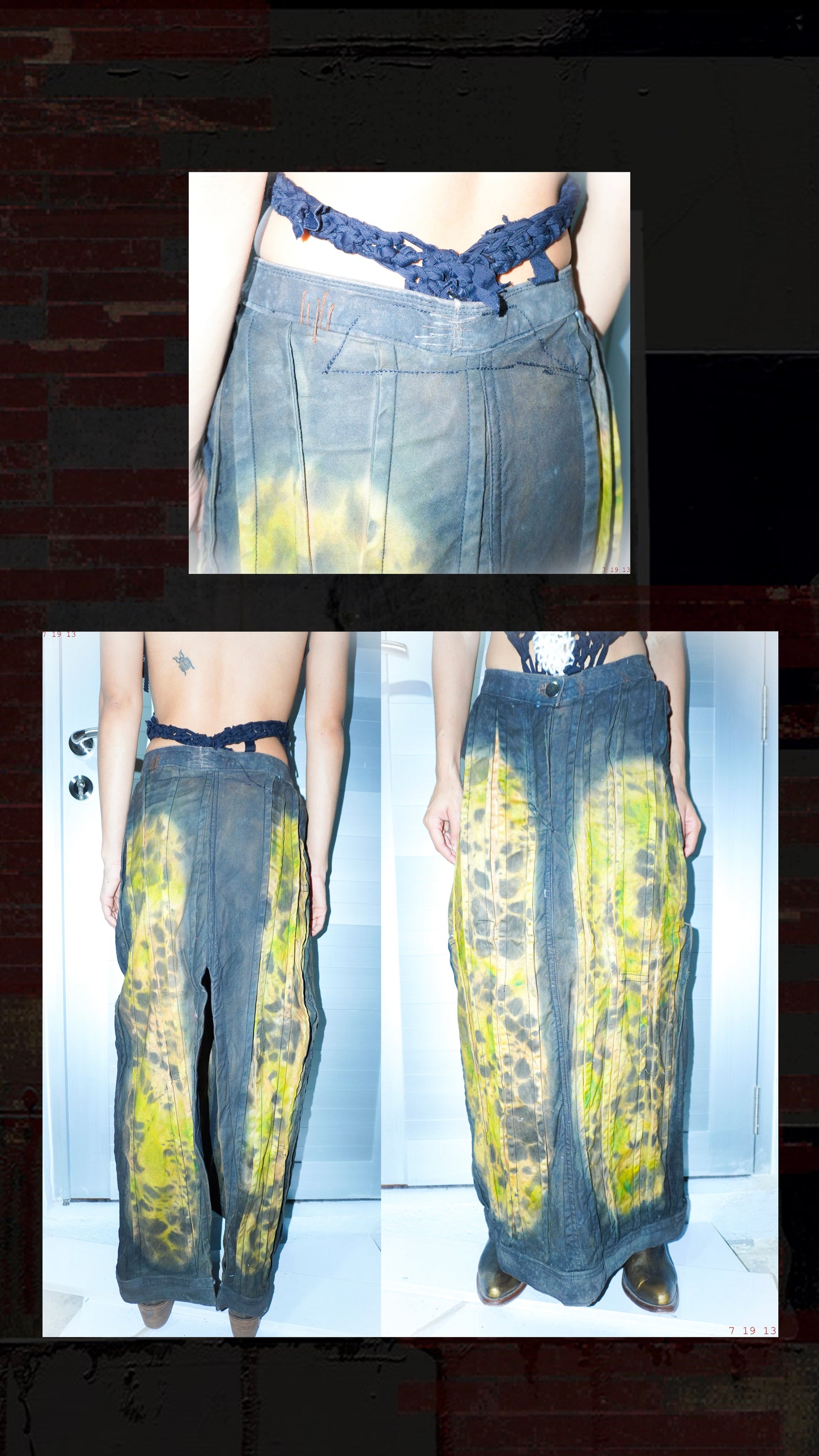 LONG COW SKIRT